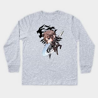 Logo FF8 Squall Kids Long Sleeve T-Shirt